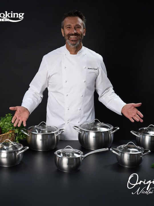 Heinner Nicolai Tand Deep Stainless Steel Pot 6lt / 24cm