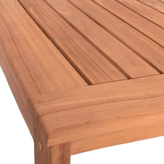 Masă Cameră De Zi Pentru Spații Exterioare Mici Din Salcâm Winston Natural 80x80cm