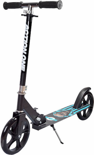 Action One Kids 2-wheel Foldable Scooter Skull Rider Black