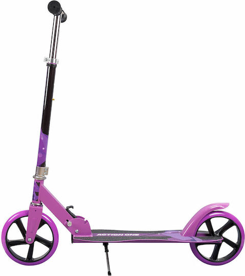 Action One Kinder 2-Rad Klappbarer Scooter Nitro Lila
