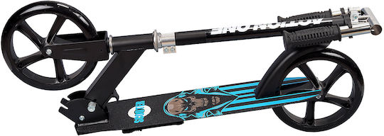 Action One Kids 2-wheel Foldable Scooter Skull Rider Black