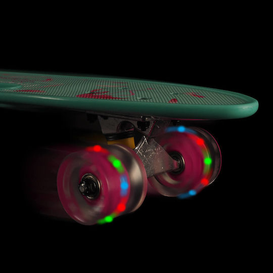 Action One Penny Board Complet Paradis Tropical 58 X 16 Cm Multicolor