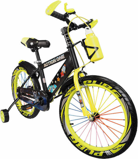 Bicicletă pentru copii Action One 16" City Genesis Verde Neon