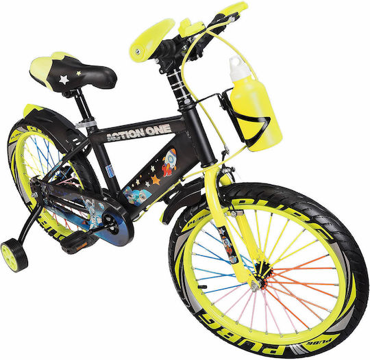 Action One 14" Kids Bicycle City Chameleon Neon Green