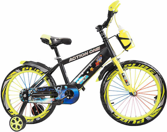 Bicicletă pentru copii Action One 16" City Genesis Verde Neon