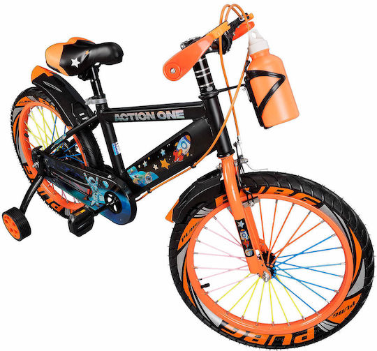 Action One 18" Kids Bicycle City Nova Orange