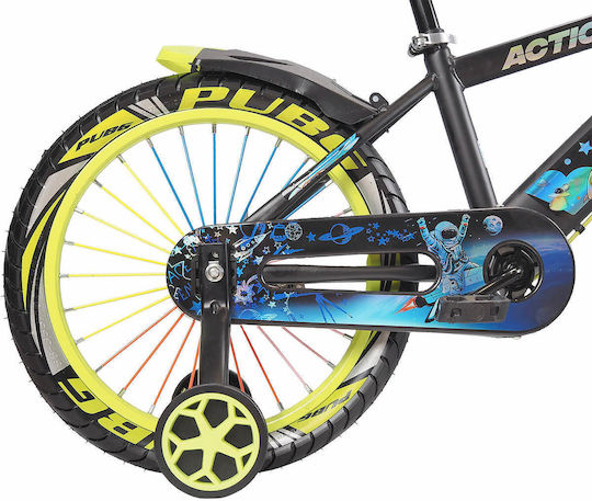 Bicicletă pentru copii Action One 16" City Genesis Verde Neon