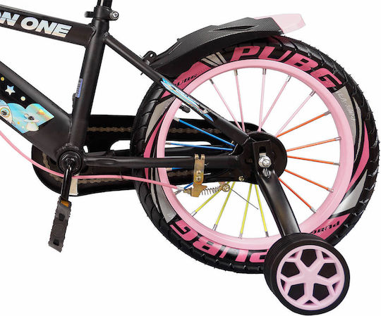 Bicicletă pentru copii Action One 16" City Genesis Roz