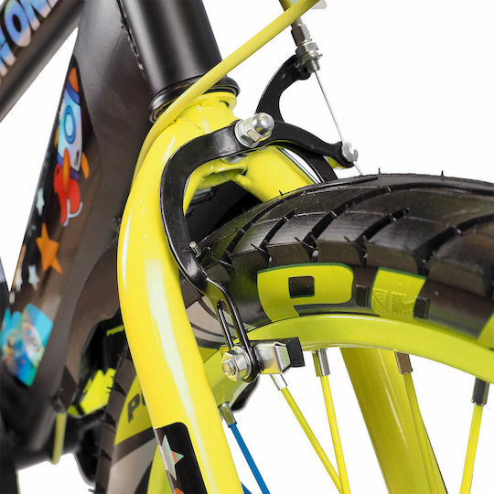 Bicicletă pentru copii Action One 16" City Genesis Verde Neon