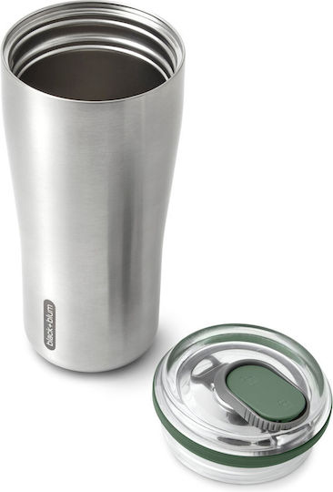 Black+Blum Olive Ποτήρι Θερμός Ανοξείδωτο 600ml Ασημί