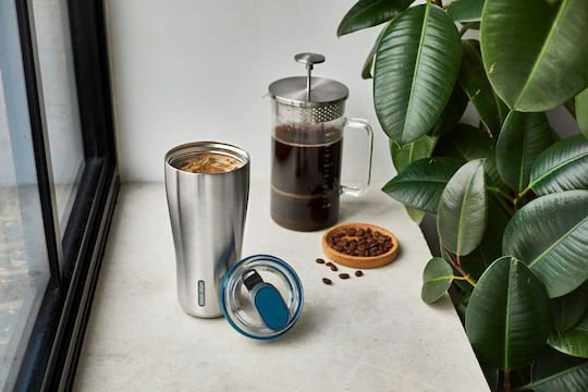 Black+Blum Olive Ποτήρι Θερμός Ανοξείδωτο 600ml Ασημί