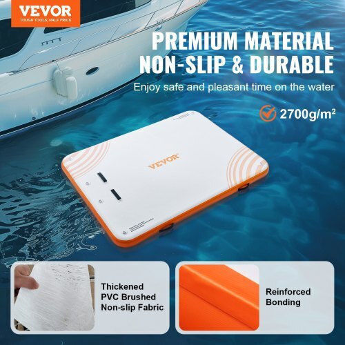 Vevor Vevor Inflatable Floating Dock White with Ladder & Carrying Bag