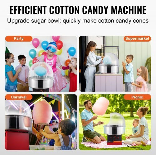 Vevor Commercial Cotton Candy Machine 1000W