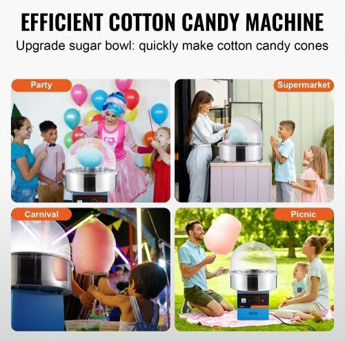 Vevor Commercial Cotton Candy Machine 1000W