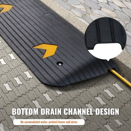 Vevor Upgraded Rubber Ramp 1.5" Anti-Slip for Carts & Scooters Xblypdgb1433xbge1v0