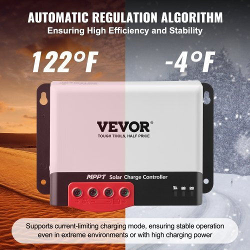 Vevor 50a Mppt Ηλιακός Ρυθμιστής Φόρτισης Bluetooth Dytyncdkzqnzl3oa4v9