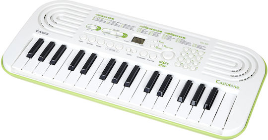 Casio Keybaord Sa-50 cu 32 Taste Standard Touch cu Căști Alb