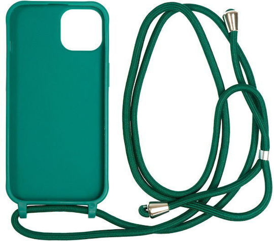 Mobile Origin Back Cover Silicon cu Curea Verde (iPhone 14)
