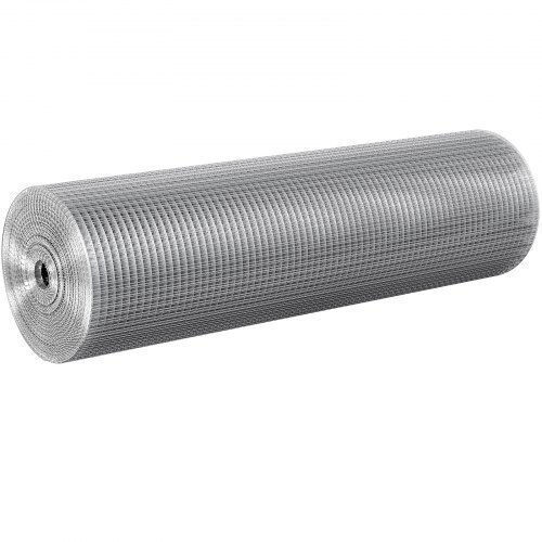 Vevor Draht für Gartenzaun Verzinkt 1.27x91.44cm 1Stück Silver