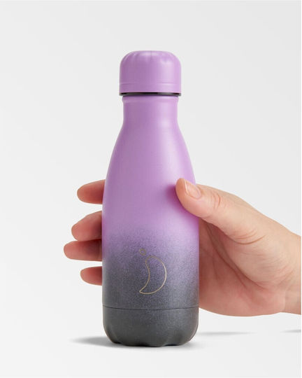 Chilly's Gradient Stainless Steel Thermos Bottle BPA Free 260ml Midnight Haze