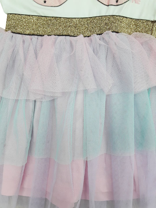 Domina Kinderkleid Tüll Weiß