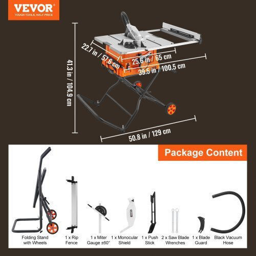 Vevor Bench Saw with Cutting Disc Diameter 254mm & Cutting Speed 4800rpm ZLXMGTJYZJOC27UZOV2