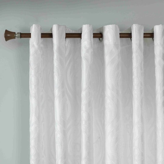 My Home Luxury Grommet White Curtain 270x280cm