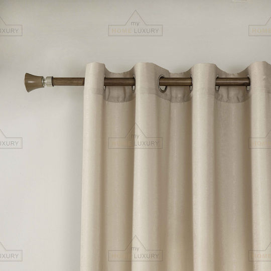 My Home Luxury Mit Grommets Beiges 140x270cm My Home Luxury Mit Grommets Beiges 140x270cm