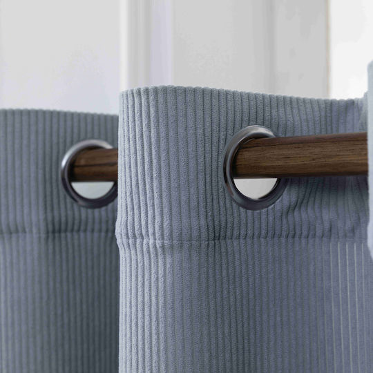 My Home Luxury My Home Luxury Vorhänge Mit Grommets Blau 140x270cm