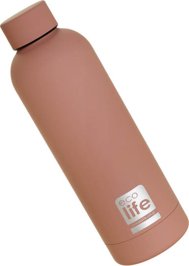 Ecolife Bottle Thermos Stainless Steel BPA Free 500ml Dusty Pink