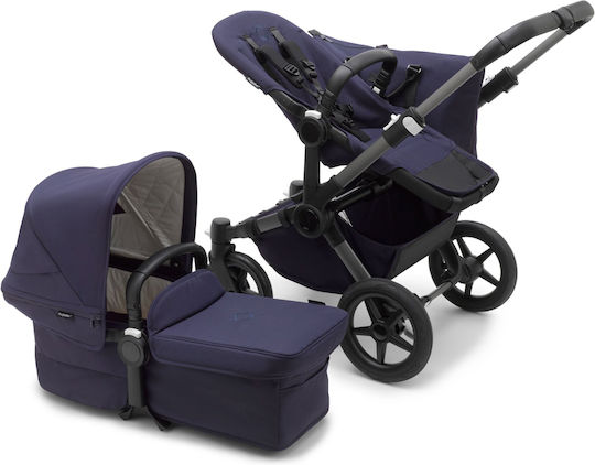 Bugaboo Donkey 5 Mono Reglabil 2 în 1 Cărucior pentru copii Potrivit pentru Nou-născut Classic Graphite/Dark Navy