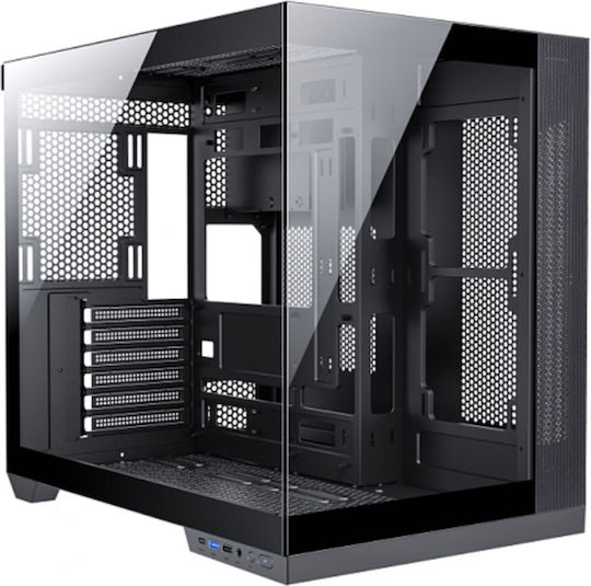 Serioux Shadow Gaming Midi Tower Κουτί Υπολογιστή με Πλαϊνό Παράθυρο και RGB Φωτισμό Μαύρο