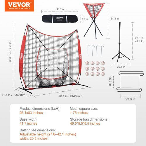Vevor Baseball Training Net 7x7 Ft Accessories