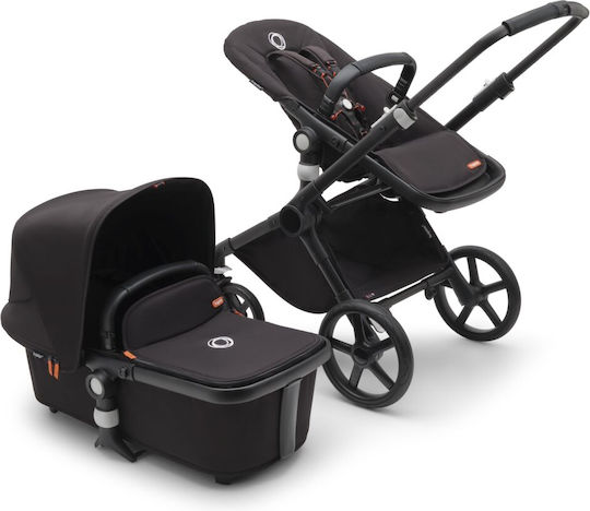 Bugaboo Fox Cub Ρυθμιζόμενο Καρότσι 2 σε 1 Kατάλληλο για Nεογέννητο Black/Midnight Black 9.6kg