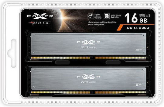 Silicon Power XPower Pulse 16GB DDR4 RAM with 2 Modules (2x8GB) and 3200 Speed for Desktop