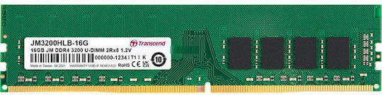 Transcend JetRam 16GB DDR4 RAM с Скорост 3200 за Настолен Компютър
