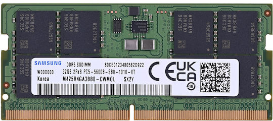 Samsung DDR5 with Module 1x32GB and Speed 5600 for Laptop