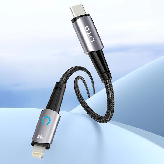 Lito LED USB 2.0 Kabel USB-C männlich - USB-C 60W Schwarz 1.2m