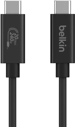 Belkin USB 4 Video Cable USB-C Male - USB-C 240W PD Black 2m INZ004bt2MBK