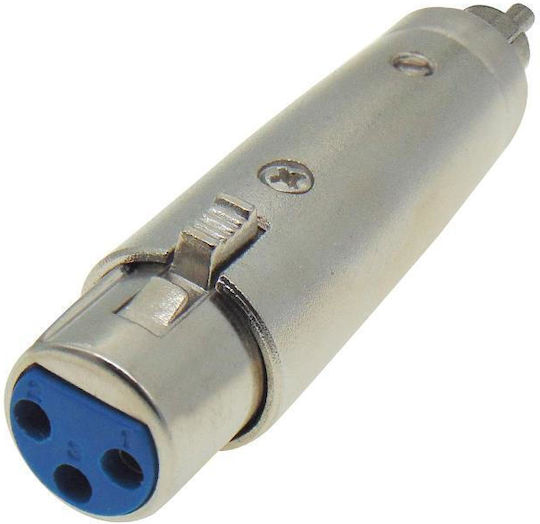 Converter RCA male to XLR female Silver 1pcs (02.009.0002)