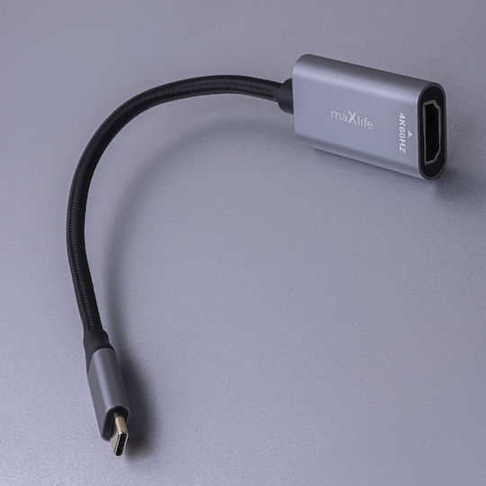 Maxlife Convertor USB-C masculin în HDMI feminin 1buc