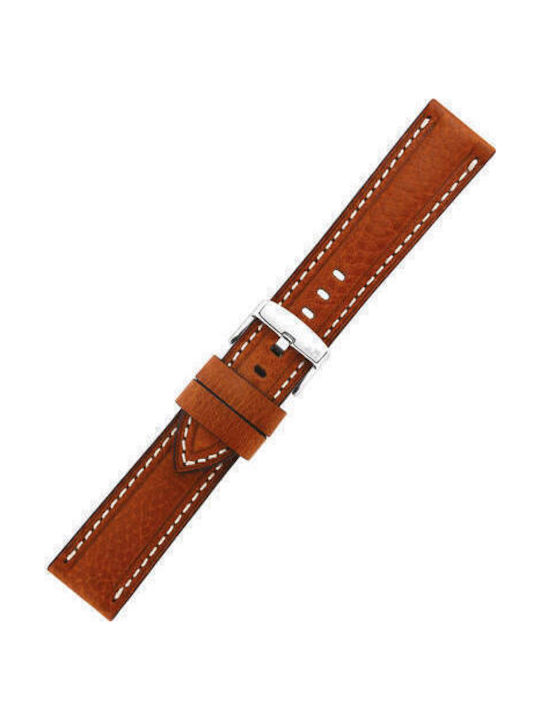 Morellato Lederriemen Tabac Braun 24mm