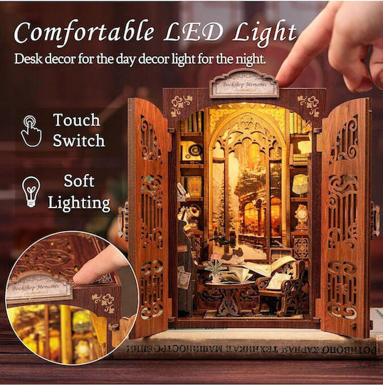 Cutebee Wooden Construction Toy Bookstore for Children 14+ years old+ Years