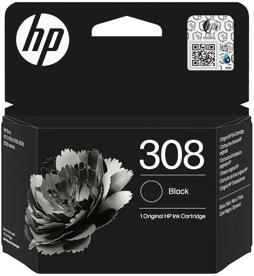 HP 308 Original InkJet Printer Ink Black (7FP21UE)