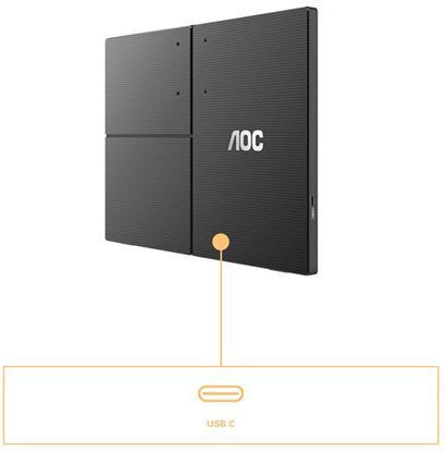AOC 16T3EA IPS Φορητό Monitor 16" FHD 1920x1080 με Χρόνο Απόκρισης 4ms GTG