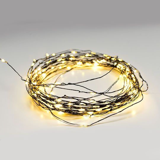 100 Lights LED 13m. Warm White in String 1pcs