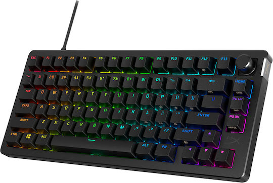 HyperX Alloy Rise 75 Wireless Gaming Mechanical Keyboard with RGB lighting (English US)