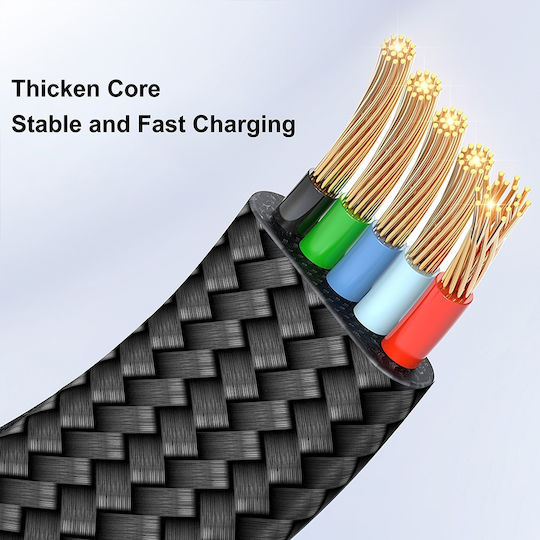 Lito Плетена USB-C към Lightning кабел 30W Златист 1м