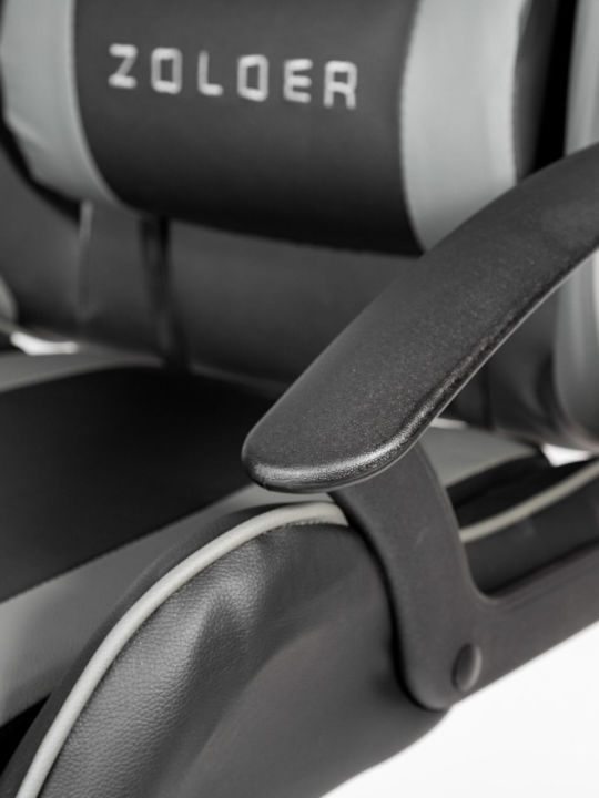 Platinet Varr Zolder Καρέκλα Gaming Δερματίνης Μαύρο / Γκρι