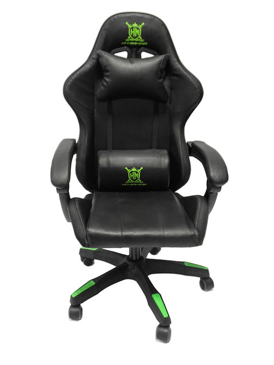 HomeMarkt Darren Καρέκλα Gaming Δερματίνης Μαύρη